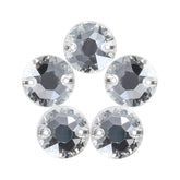 Silver Shade XIRIUS Round Shape High Quality Glass Sew-on Rhinestones WholesaleRhinestone